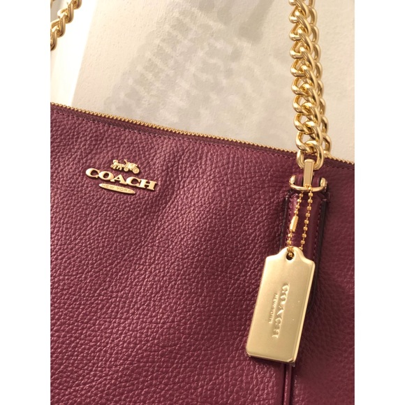 NWT Coach Leather Ava Chain Tote - Picture 3 of 4